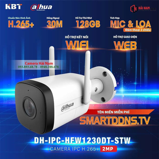 Camera IP Wifi Dahua IPC HFW1230DT 2MP