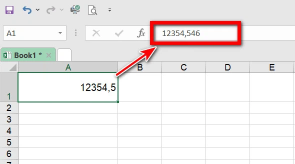 Tắt làm tròn trong Excel (1)